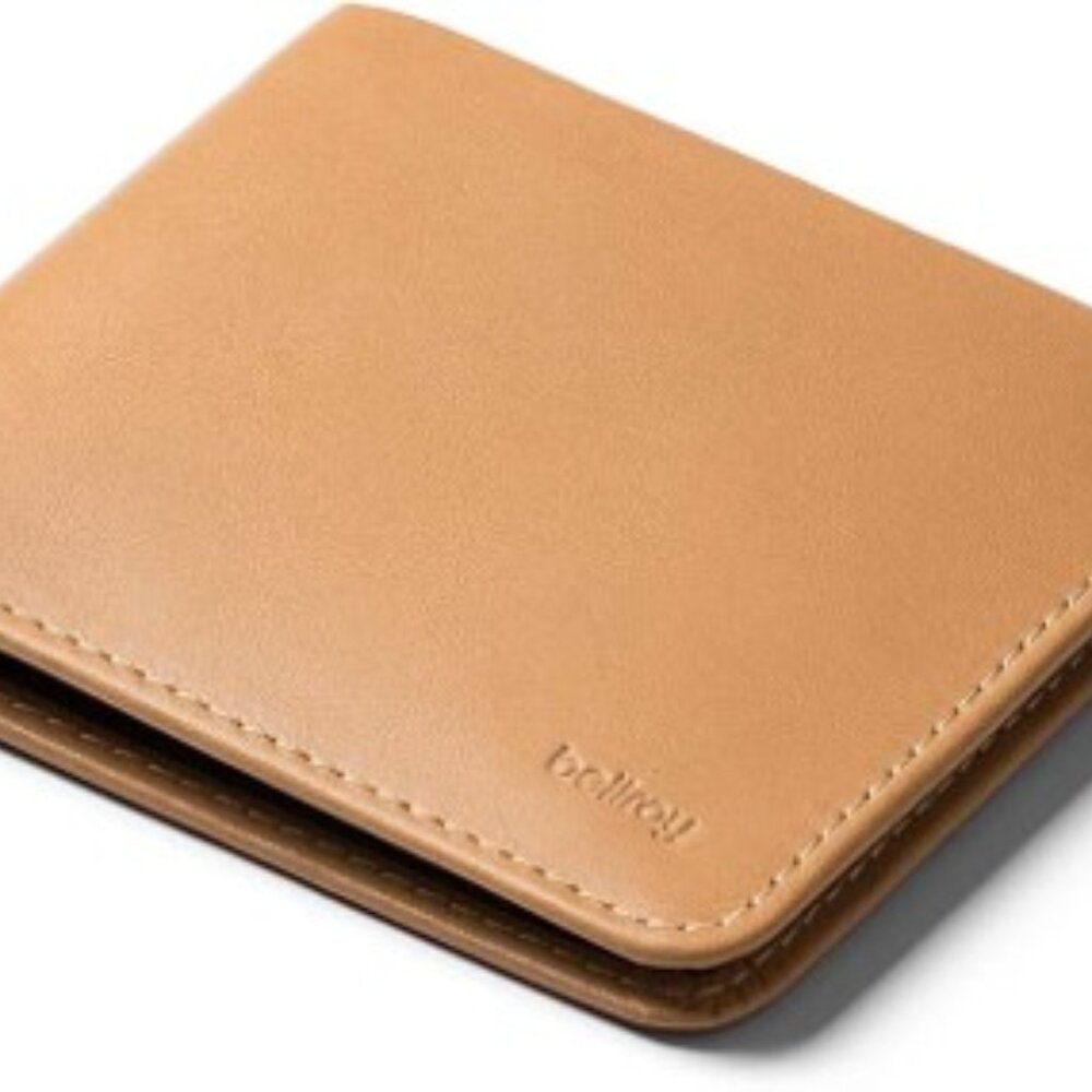 [UNUSED] Bellroy Square Slim Leather Wallet (Max. 12 Cards and Flat Bills) - Tan